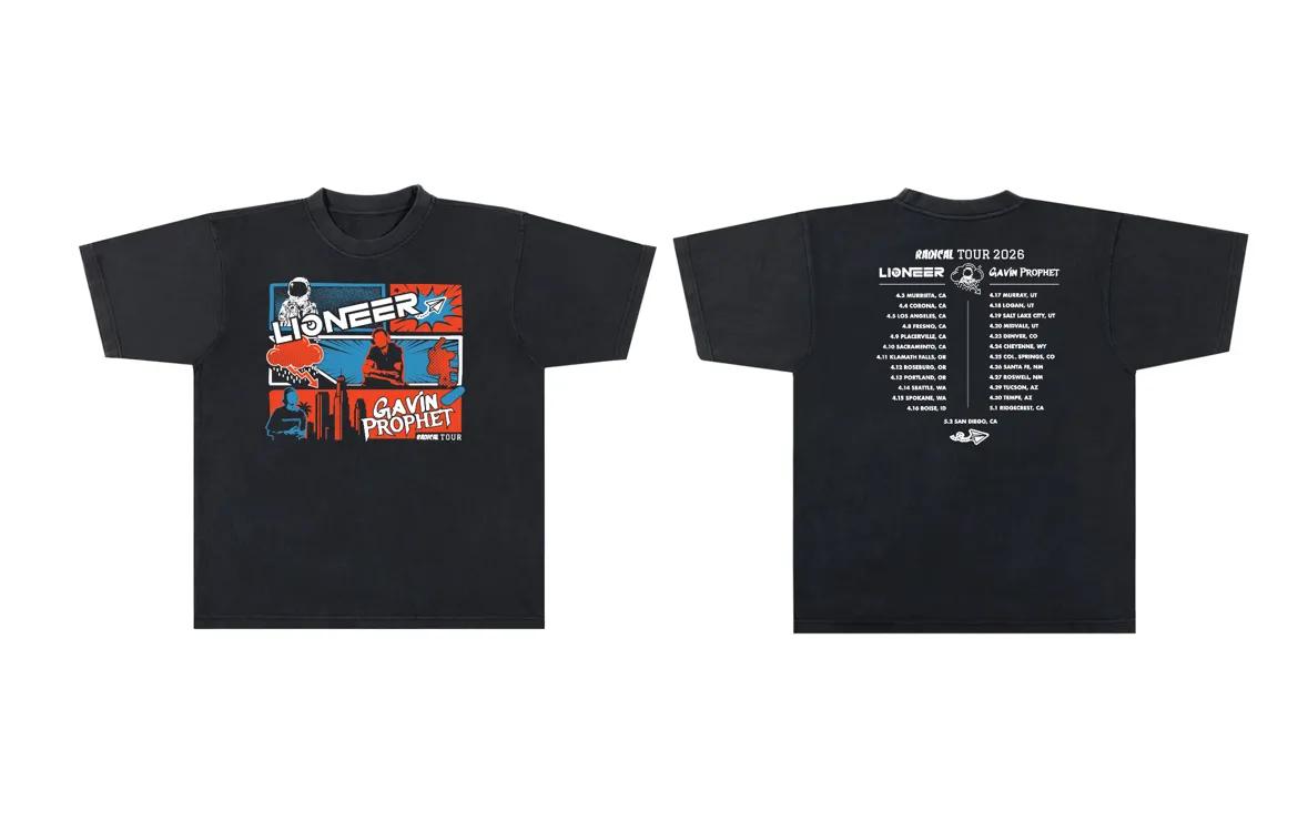Lioneer + Gavin Prophet Rad Tour Tees